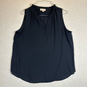 LOFT Women's Black Sleeveless Blouse